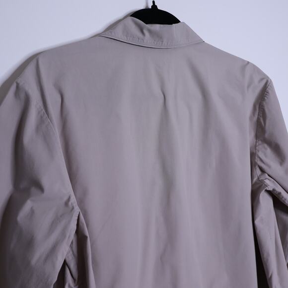 SKIMS Cotton Poplin Sleep Button Up Gray Long Sleeve Lightweight Women's S - Picture 6 of 11